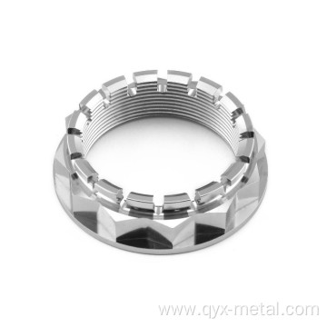 titanium GR5 flanged axle nut for ducati